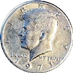 монета ¼ долара США, 1971 — зображення 2
