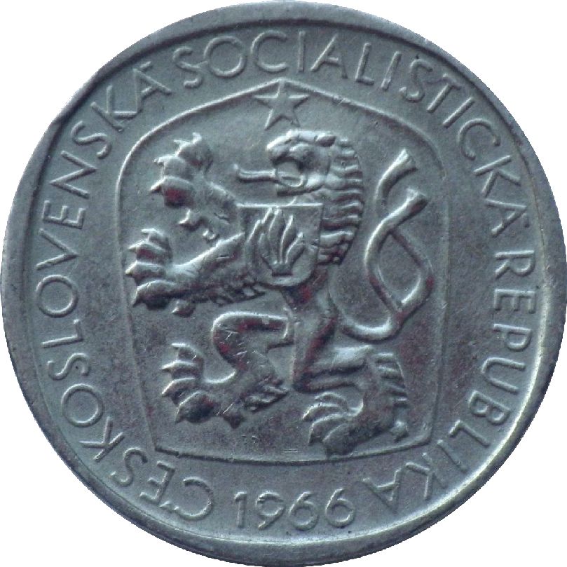 монета 3 крони Чехословаччина, 1966 — зображення 2