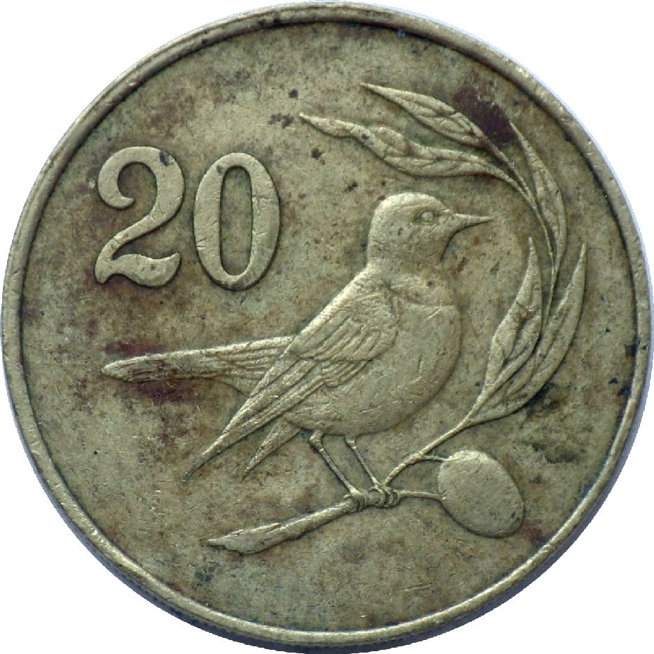 монета 20 центів Кіпр, 1983 — зображення 1