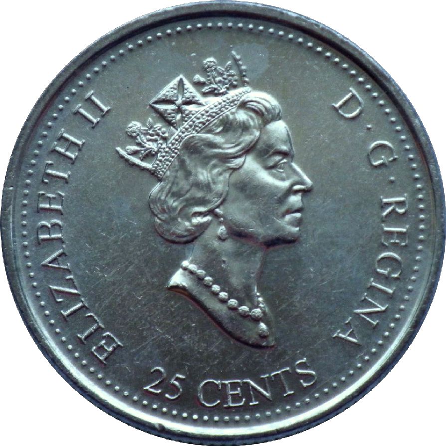 монета 25 центів Канада, 2000 — зображення 1