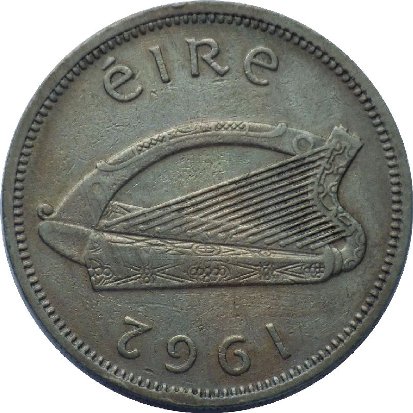 монета 1 шилінг Ірландія, 1962 — зображення 2