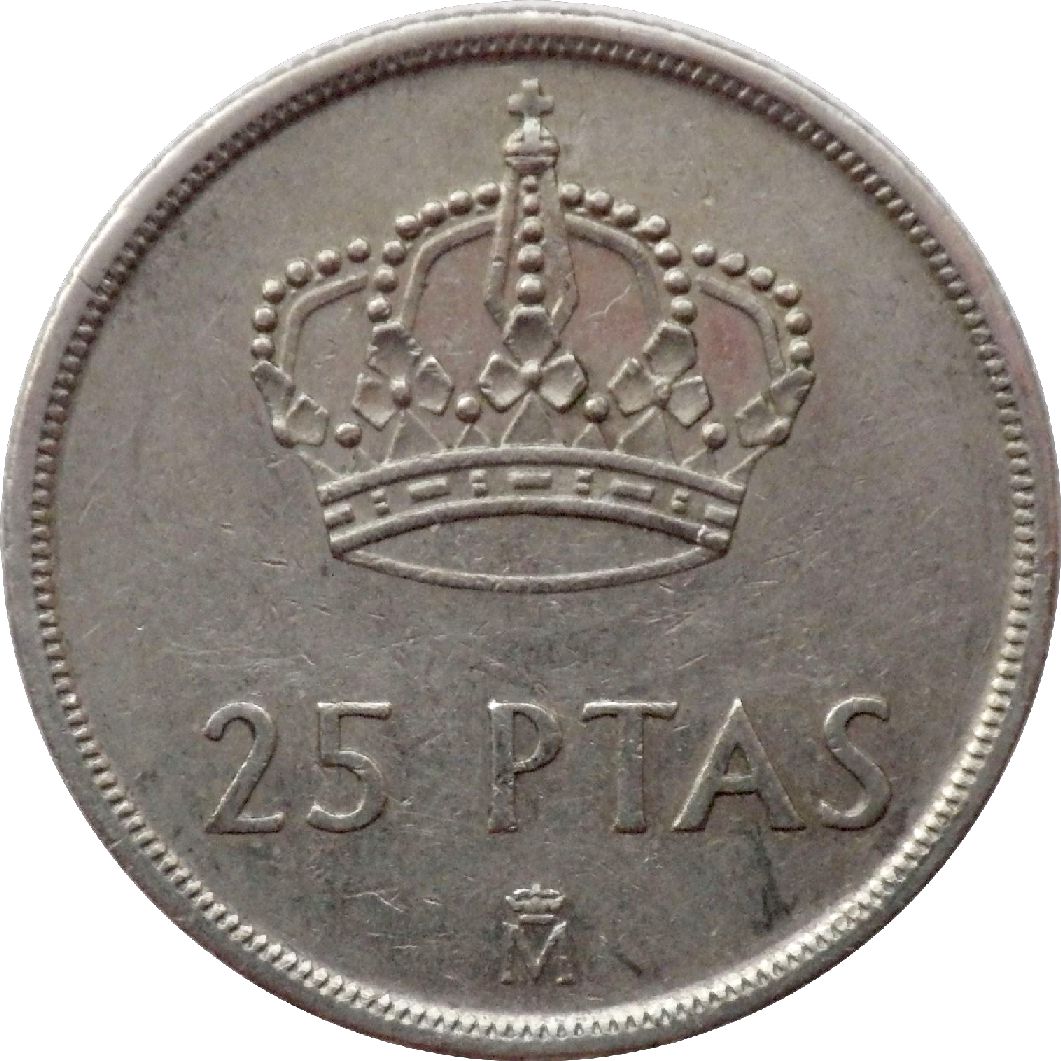 монета 25 песет Іспанія, 1982 — зображення 1