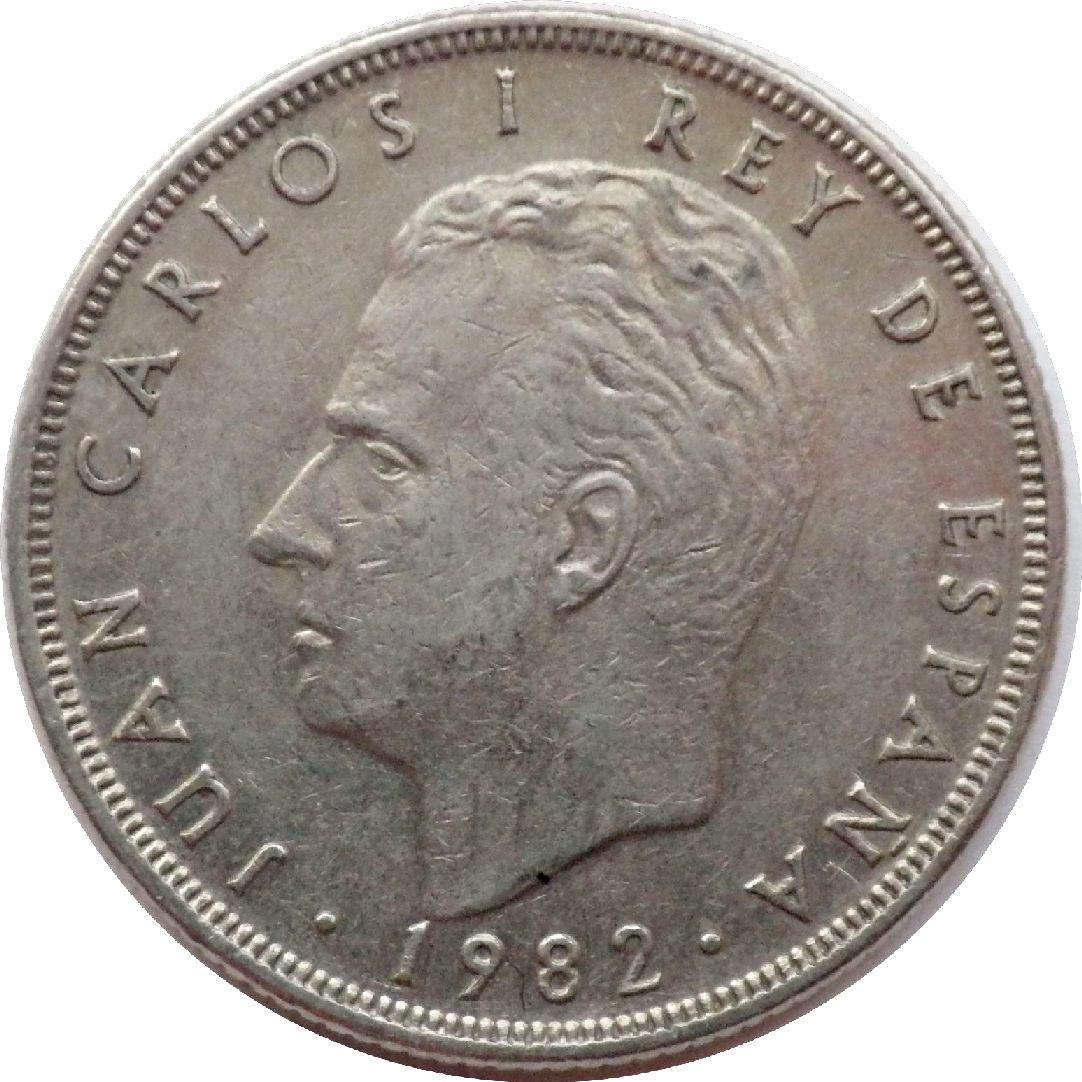 монета 25 песет Іспанія, 1982 — зображення 2
