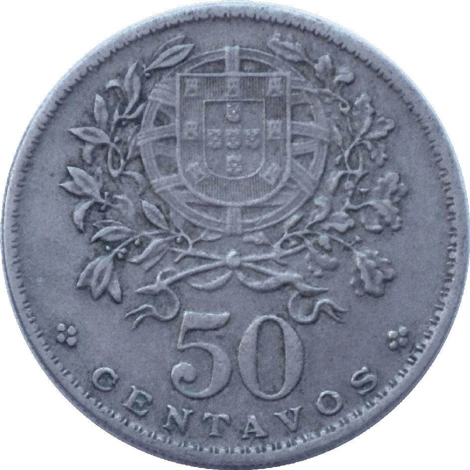 монета 50 сентаво Португалія, 1964 — зображення 1